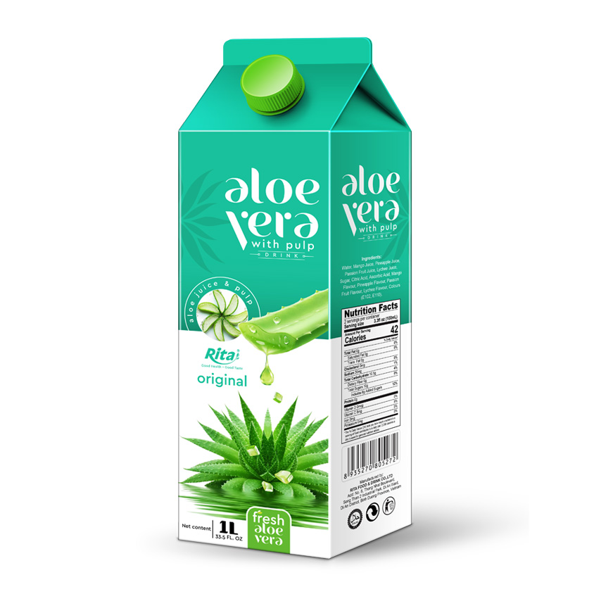 1000ml Paper Box Packing Aloe Vera Juice Drink